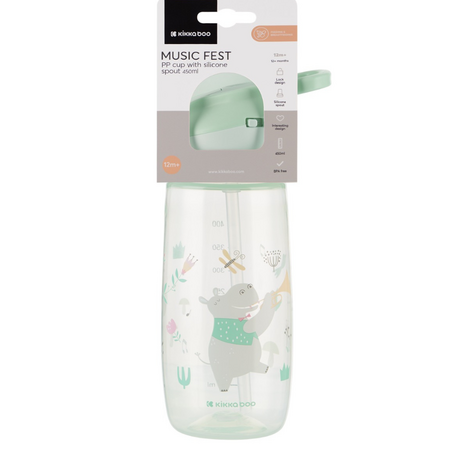 Canuta cu cioc, +12 luni, 450 ml, Music Fest Mint, Kikka Boo