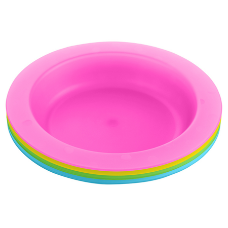 Set 4 farfurii Rainbow, +6 luni, 400 ml, Kikka Boo 681018