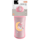 Cana cu pai Moony Me, +8 luni, 220 ml, Pink, Kikka Boo 681043