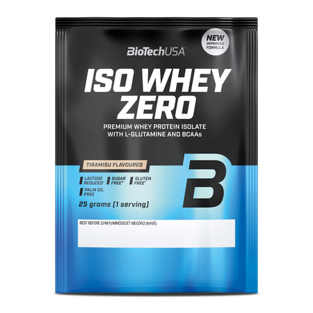 Pudra proteica Iso Whey Zero, Tiramisu, 25 g, BioTechUSA