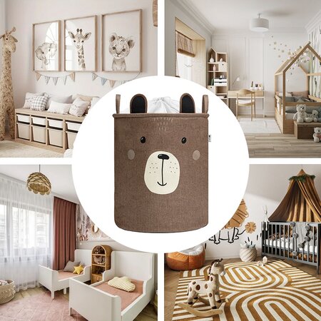 Cos pliabil Premium, XL, 63 L, Bear Brown, Sipo 681126