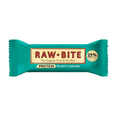 Baton proteic Bio, 45 g, Peanut Caramel, Rawbite