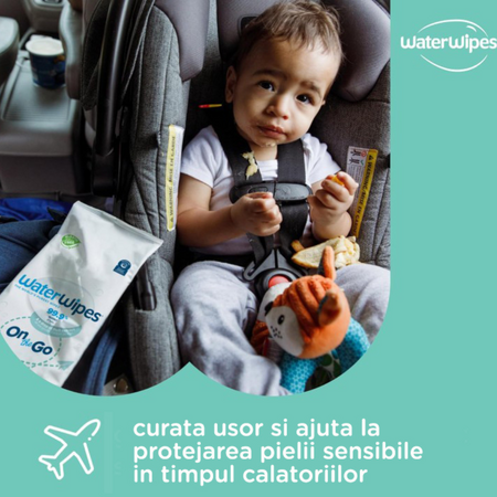 Servetele umede On the Go, 10 bucati, WaterWipes 682127
