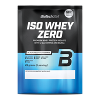 Pudra proteica Iso Whey Zero, Black Biscuit, 25 g, BioTechUSA