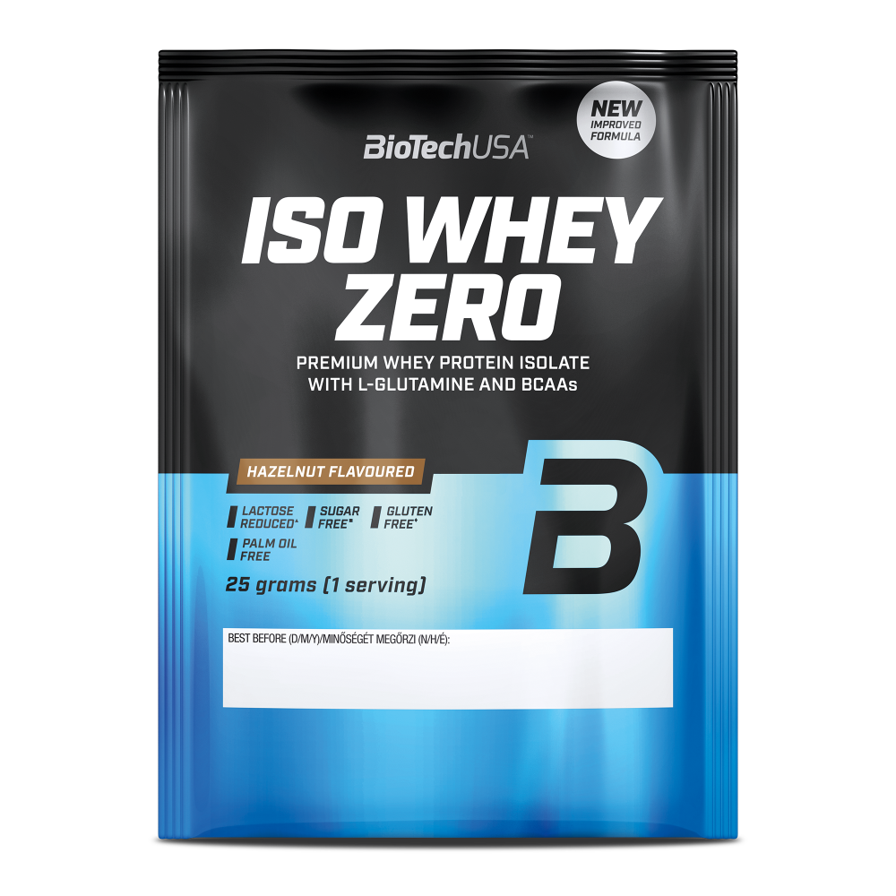 Pudra proteica Iso Whey Zero, Hazelnut, 25 g, BioTechUSA