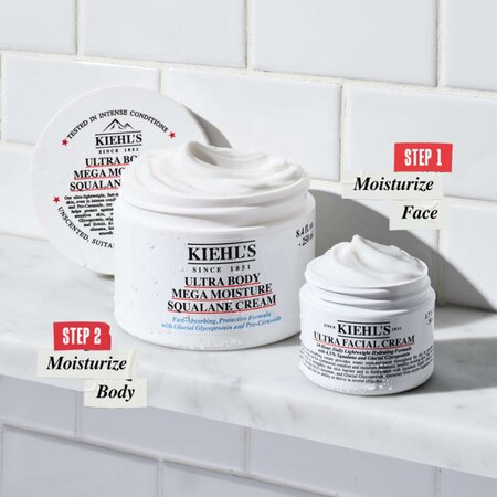 Kit Crema hidratanta pentru corp si Crema hidratanta pentru fata Ultra Body si Ultra Facial, 250 ml + 50 ml, Kiehl's 681254