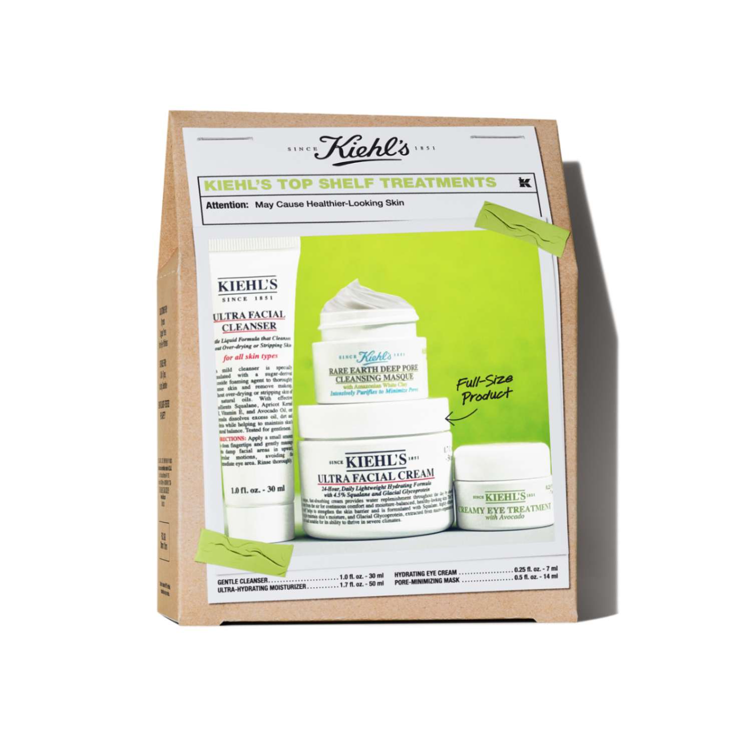 Kit de ingrijire Crema hidratanta + Gel de curatare + Masca pentru curatarea fetei + Crema hidratanta pentru Ochi, Kiehl's