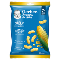 Snacks gustare cu porumb, 7 luni+, 28 g, Gerber