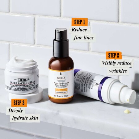 Kit pentru un ten neted, hidratat si fara riduri. Stay Bright Day + Night, Kiehl's 681342