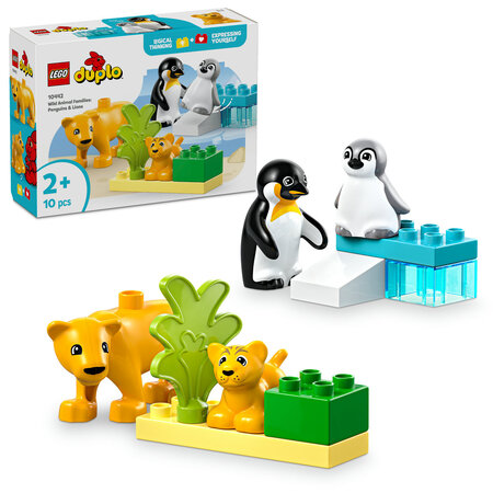 Familii de animale salbatice: pinguini si lei, 10442, + 2 ani, Lego 681380