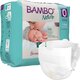 Scutece pentru prematuri, Nr.0, 1-3 kg, 24 buc, Bambo Nature 681415