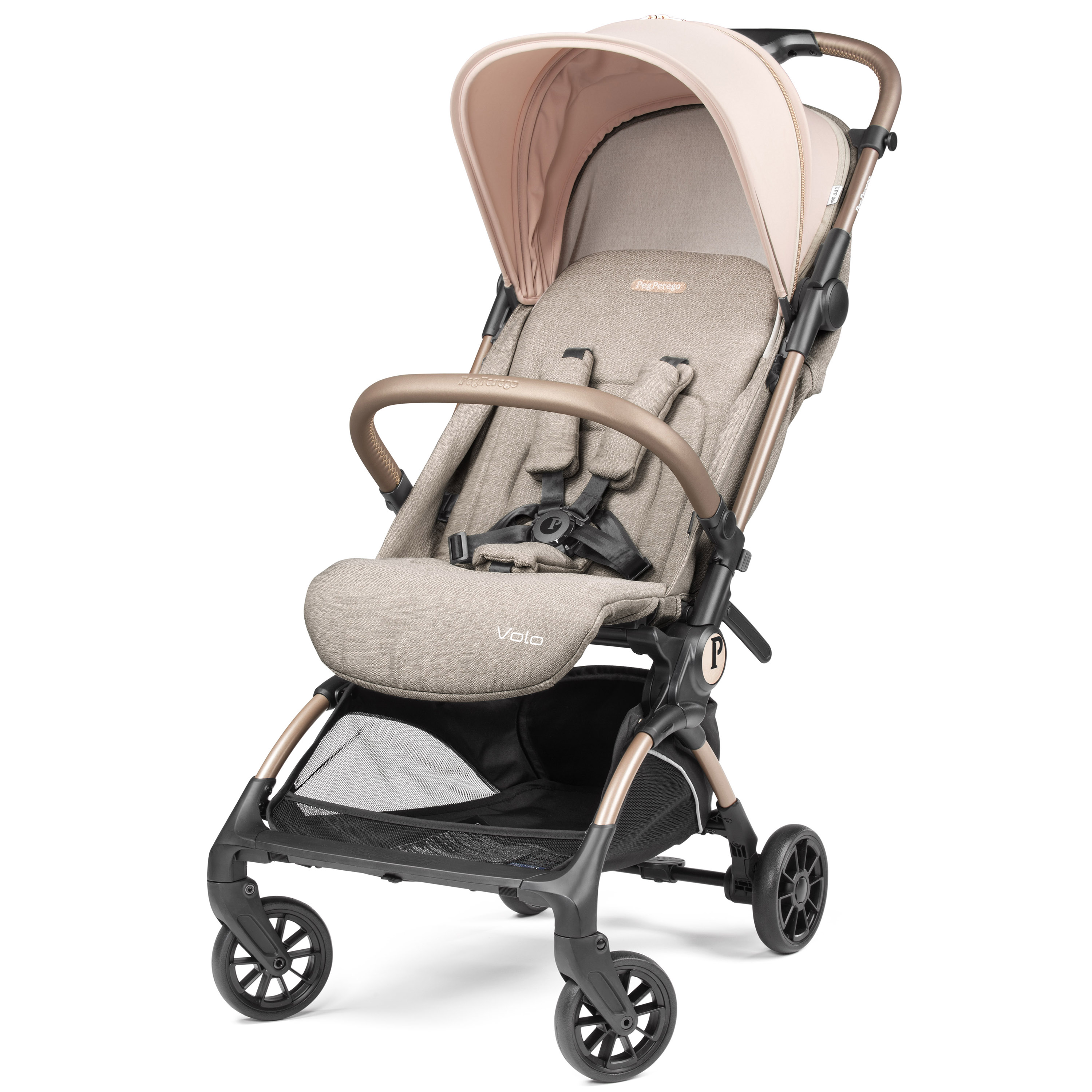 Carucior Sport ultracompact Volo, Bej/Roz, Peg Perego