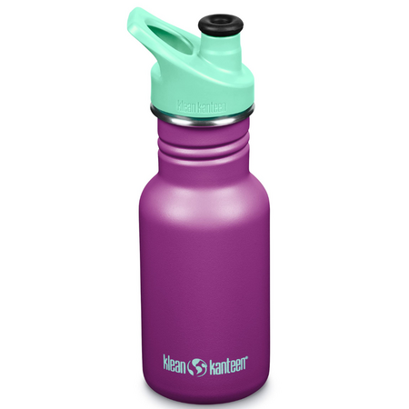 Sticla din inox cu capac sport Kid Classic, 355 ml, Sparkling Grape, Klean Kanteen