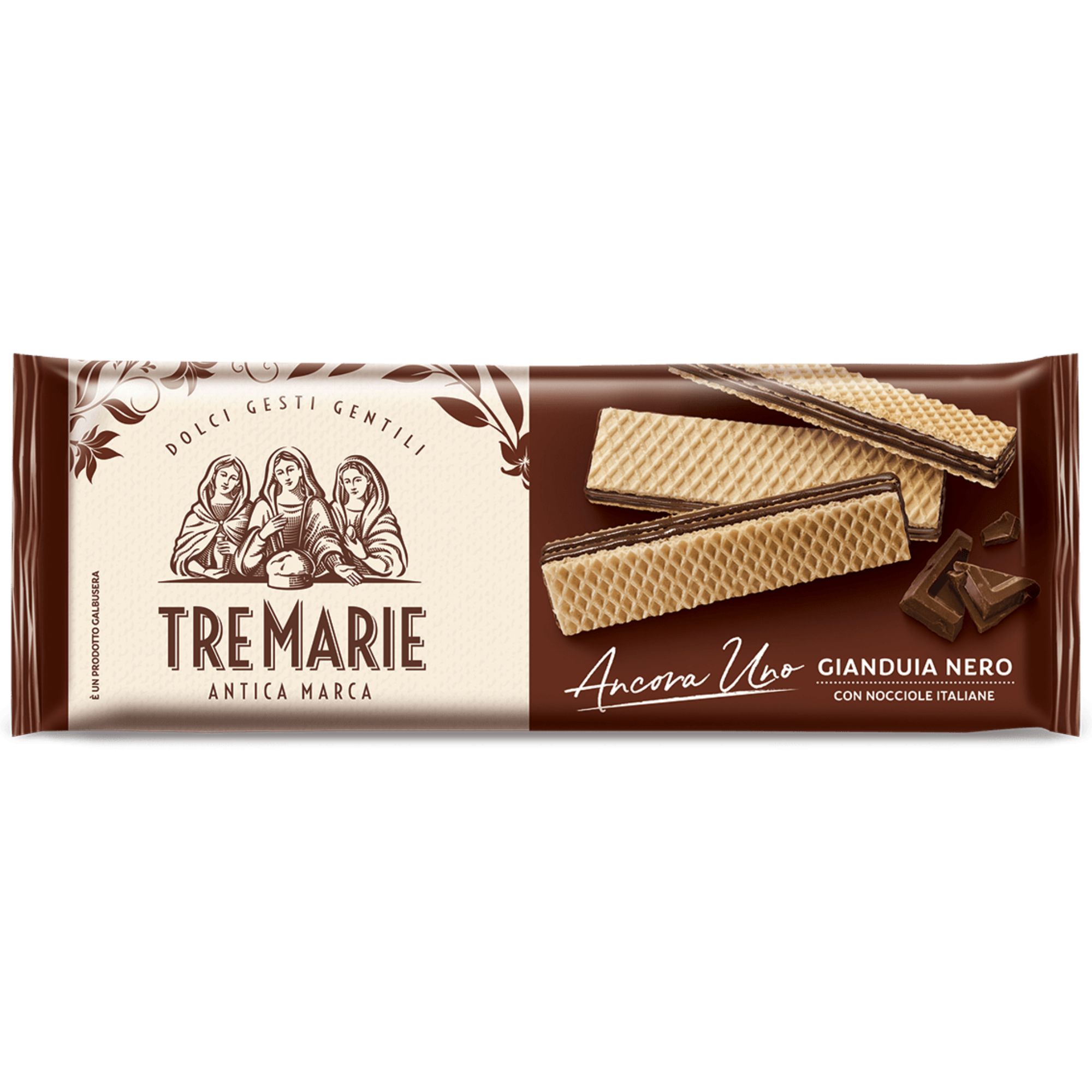 Napolitane Gianduia Nero, 140 g, Tre Marie