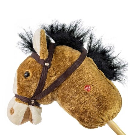 Calut de jucarie cu miscare si sunete Hobby Horse, 18 luni+, Light Brown, Milly Mally 681683