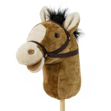 Calut de jucarie cu miscare si sunete Hobby Horse, 18 luni+, Light Brown, Milly Mally 681681
