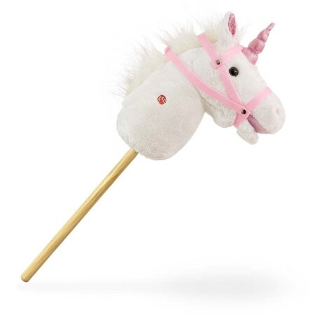 Calut de jucarie cu miscare si sunete Hobby Horse, 18 luni+, White, Milly Mally 681692