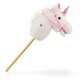 Calut de jucarie cu miscare si sunete Hobby Horse, 18 luni+, White, Milly Mally 681692