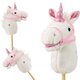 Calut de jucarie cu miscare si sunete Hobby Horse, 18 luni+, White, Milly Mally 681696
