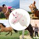 Calut de jucarie cu miscare si sunete Hobby Horse, 18 luni+, White, Milly Mally 681698