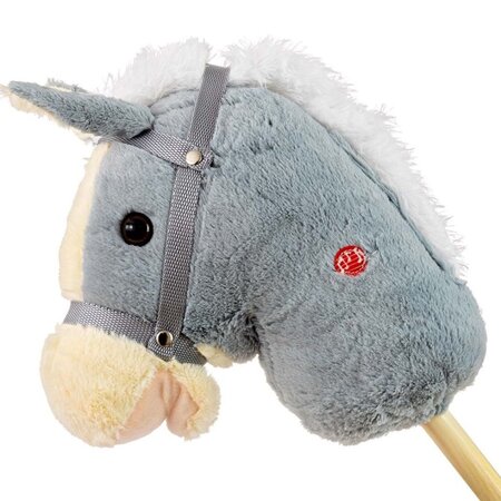 Calut de jucarie cu miscare si sunete Hobby Horse, Grey, Milly Mally 681703