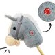 Calut de jucarie cu miscare si sunete Hobby Horse, Grey, Milly Mally 681704