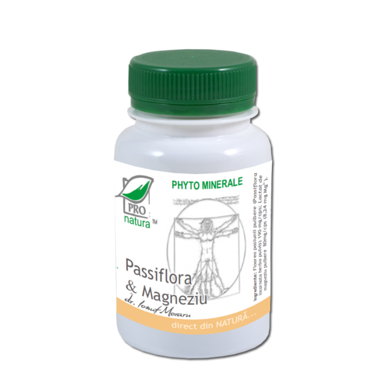 Passiflora si Magneziu, 60 capsule, Pro Natura