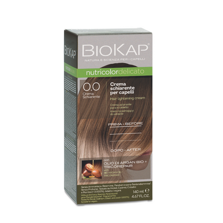 Crema decoloranta pentru par 0.0 Nutricolor Delicato 140 ml, Biokap