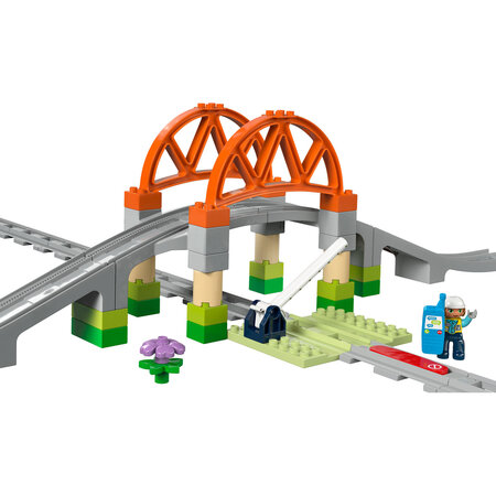 Set de extindere Pod si sine de cale ferata Duplo, 10426, + 2 ani, Lego 682249