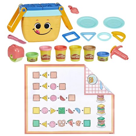 Set pentru picnic si forme, +3 ani, Play Doh 682256