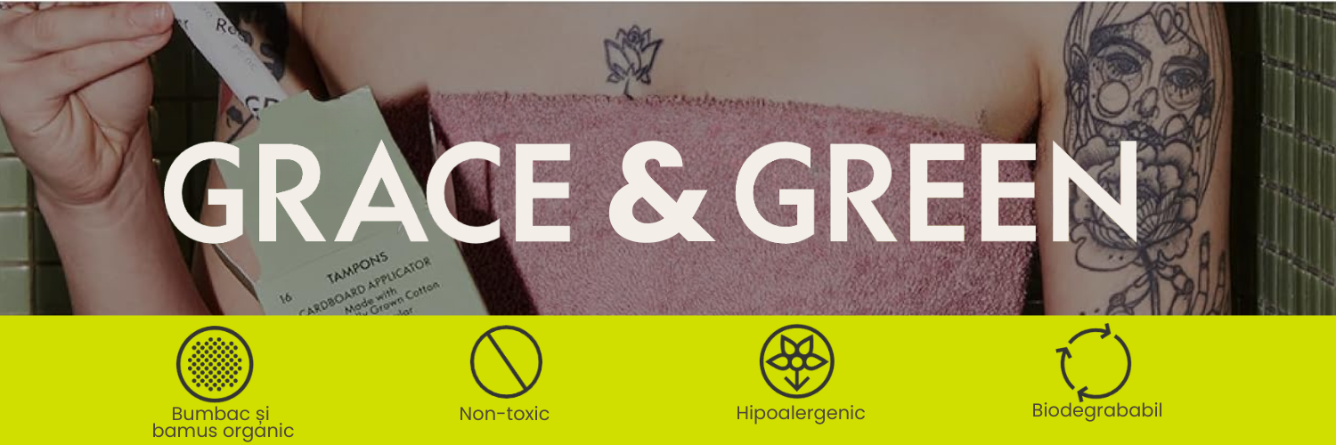 Tampoane organice Grace And Green Normal fără aplicator