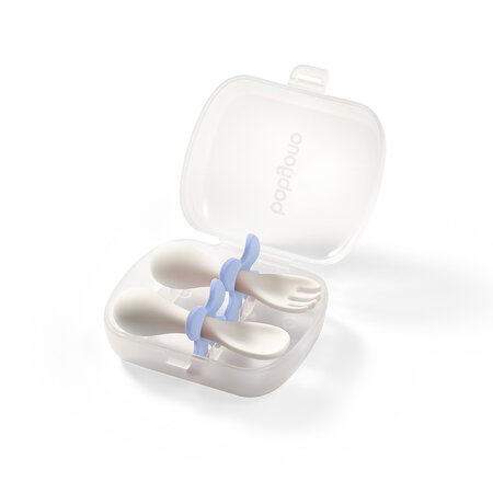 Set tacamuri ergonimice pentru copii, Albastru Deschis, BabyOno