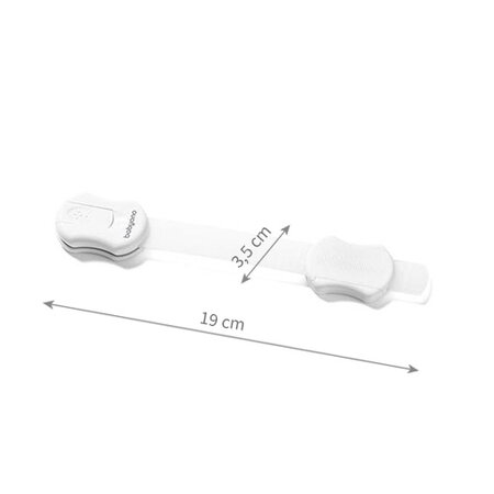 Set 4 protectii universale pentru mobila, Alb, Babyono 682524