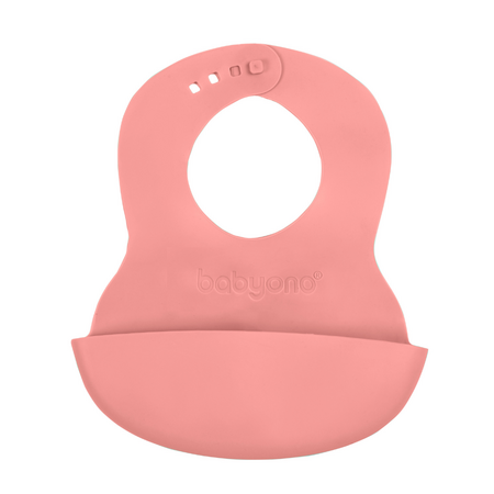Barbita impermeabila din cauciuc moale si subtire, 6 luni+, Roz, Babyono 682726