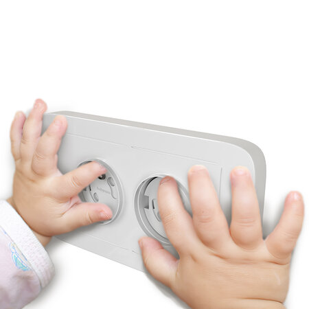 Set 10 protectii pentru priza cu sistem rotativ, Babyono 682743