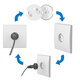 Set 10 protectii pentru priza cu sistem rotativ, Babyono 682744