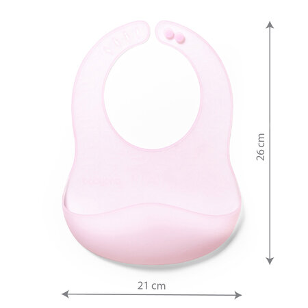 Barbita impermeabila din cauciuc moale si subtire, 6 luni+, Roz deschis, Babyono 682778