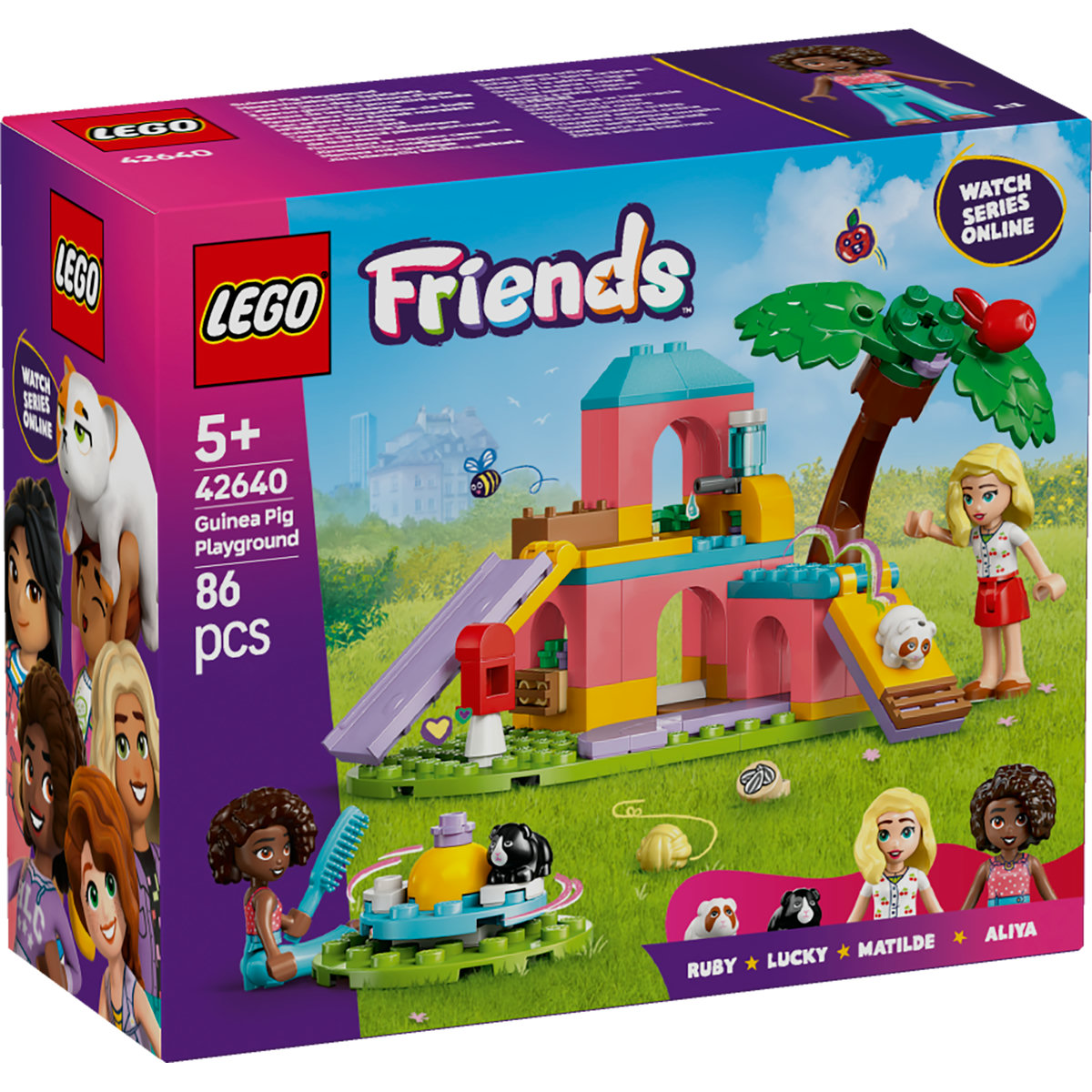 Teren de joaca pentru porcusorii de guineea Friends, + 5 ani, 42640, Lego