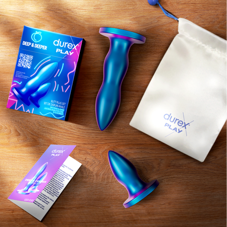 Set dopuri anale Butt Plug, 2 bucati, Durex 682830