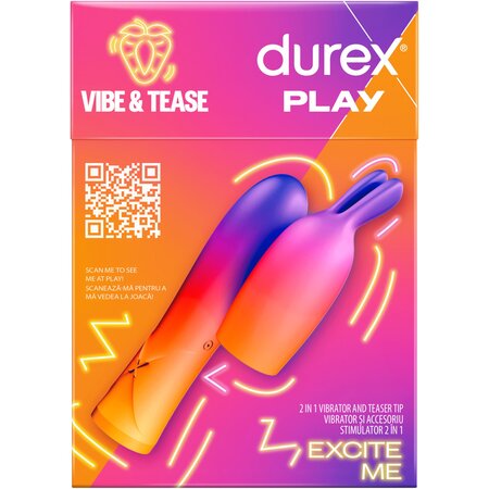 Mini vibrator 1 in 1 Vibe & Tease, Durex 682841