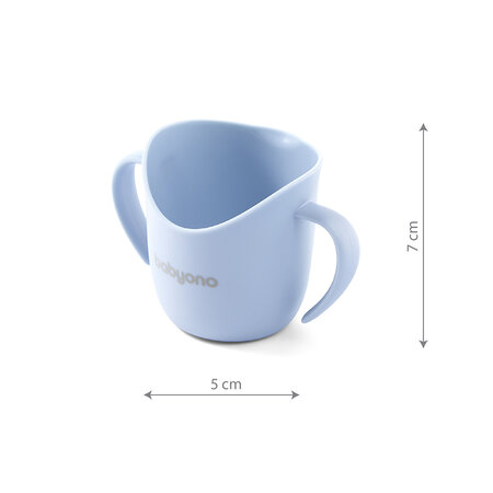 Cana antrenament ergonomica, 6 luni+, Albastru, Babyono 682890