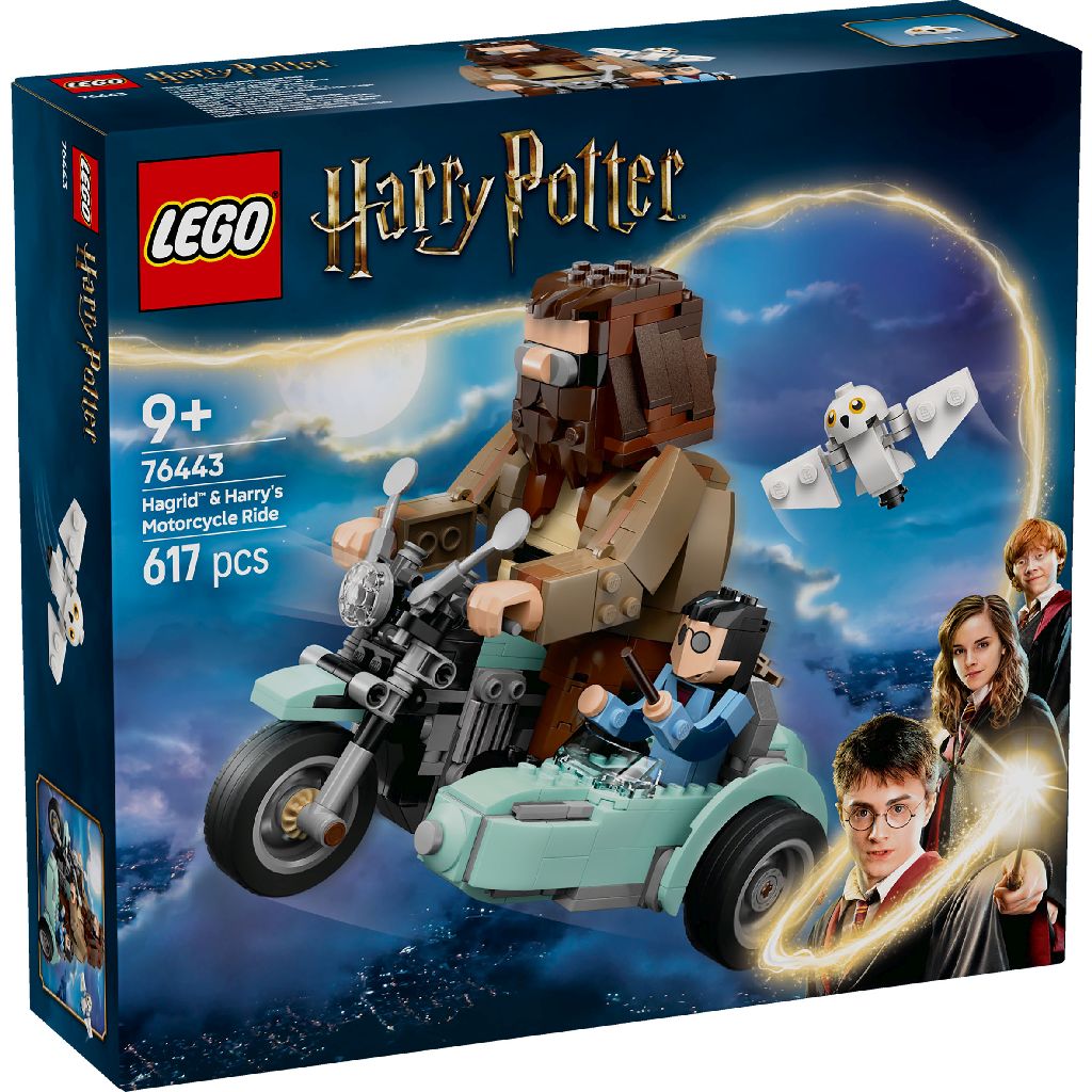 Hagrid si Harry intr-o tura cu motocicleta Harry Potter, + 9 ani, 76443, Lego