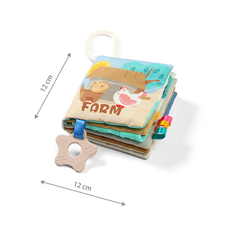 Carte senzoriala si educativa, 0 luni+, Farm, Babyono 683111