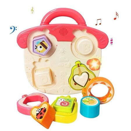 ACSMART BUSY BOARD STIL MONTESSORI POTRIVIRE FRUCTE 9 IN 1 HE8089