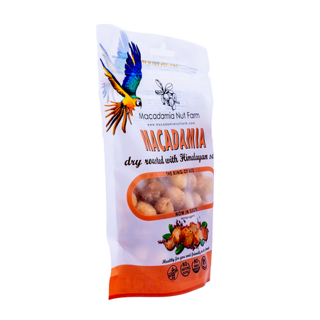 Nuci de macadamia prajite cu sare de himalaya, 150 g, Macadamia 683149