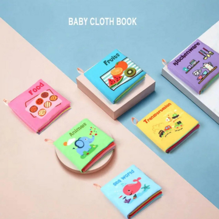 Carte din material textil pentru bebe Love Baby, + 3 luni, AcSmart 683189