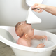 Recipient cu margine moale pentru clatirea cu apa, 0 luni+, White/Gray, Shnuggle 683303