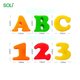 Jucarie educativa cu tablita de scris si litere magnetice 2 in 1, + 3 ani, AcSmart 683300