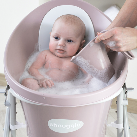 Recipient cu margine moale pentru clatirea cu apa, 0 luni+, Blossom, Shnuggle 683326