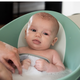 Recipient cu margine moale pentru clatirea cu apa, 0 luni+, Eucalyptus, Shnuggle 683348
